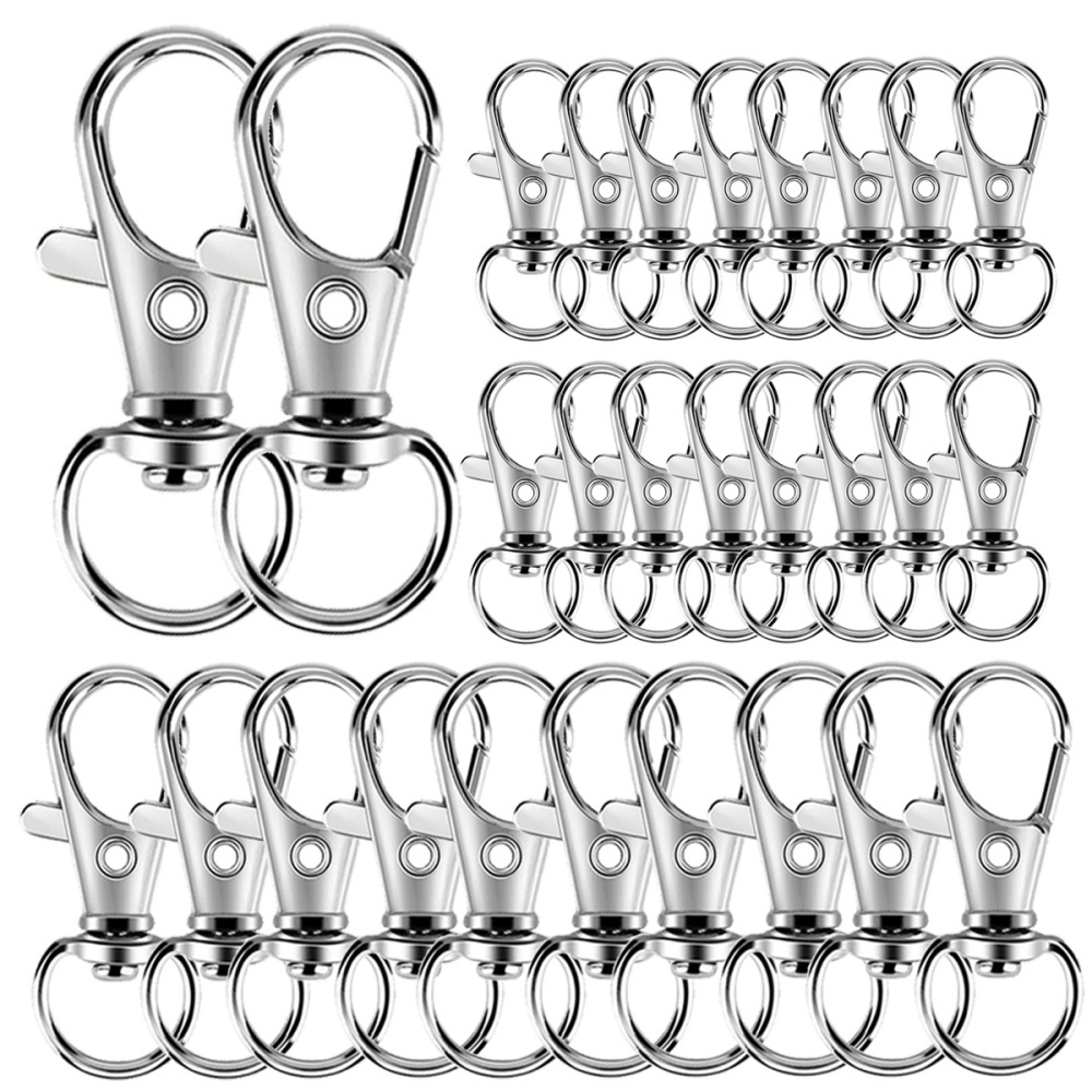 Fishing Swivel Connector - 25-200 шт. металлических поворотных карабинов-лобстеров, брелоков,