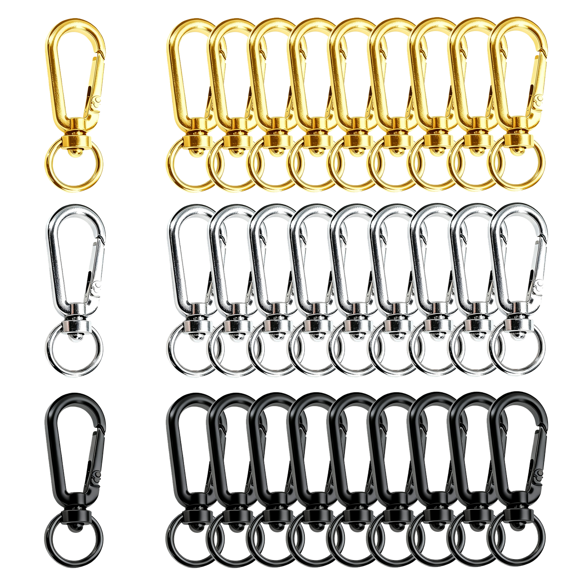 Fishing Swivel Connector - Набор из 9/18/36 шт. открытых поворотных