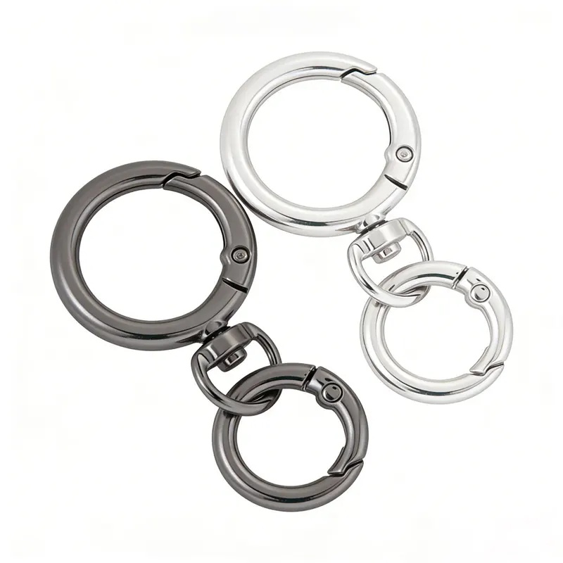Fishing Swivel Connector - 2 комплекта круглых пружинных карабинов с