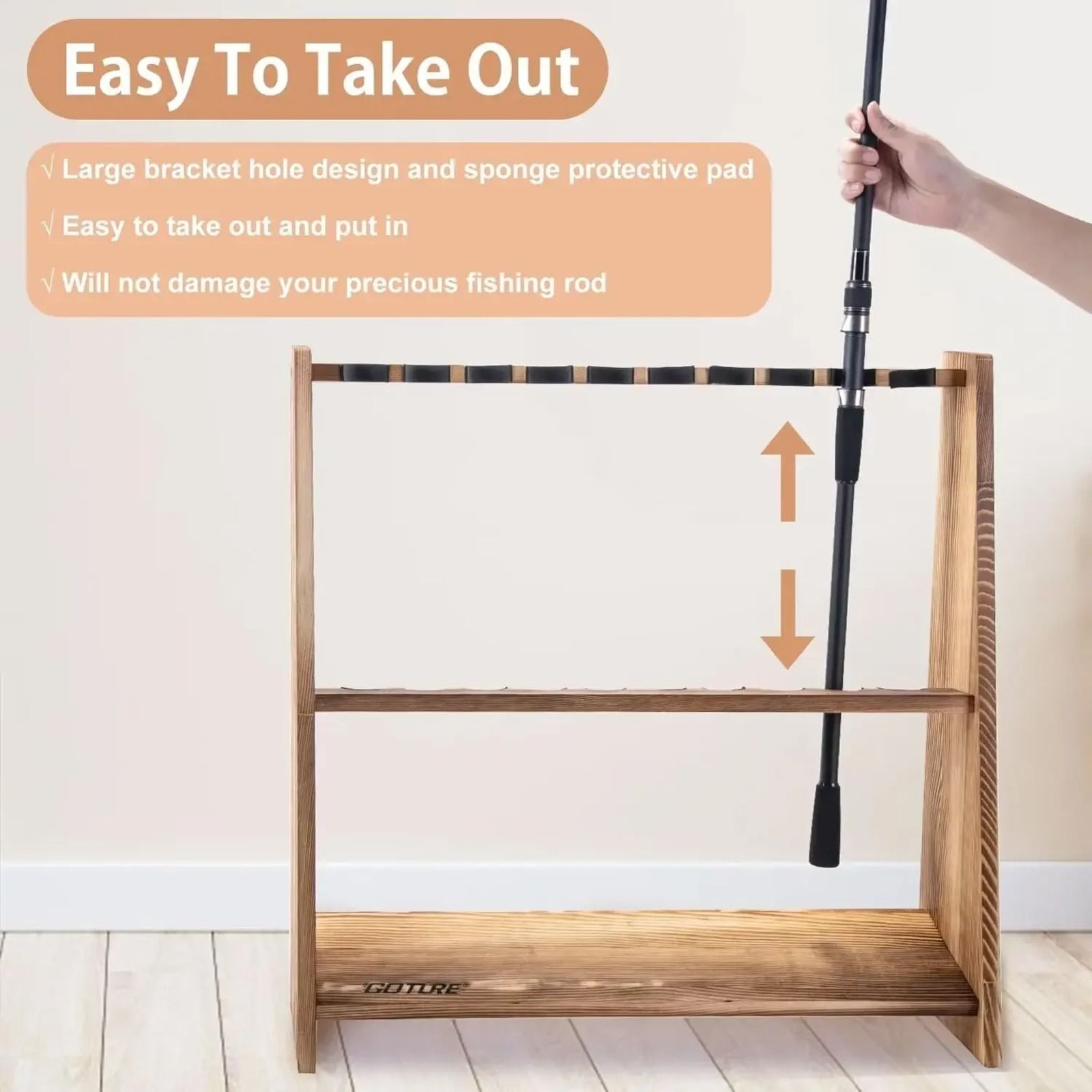 Подставка для удочек Goture из – обзор и цена Carbon Fishing Rod