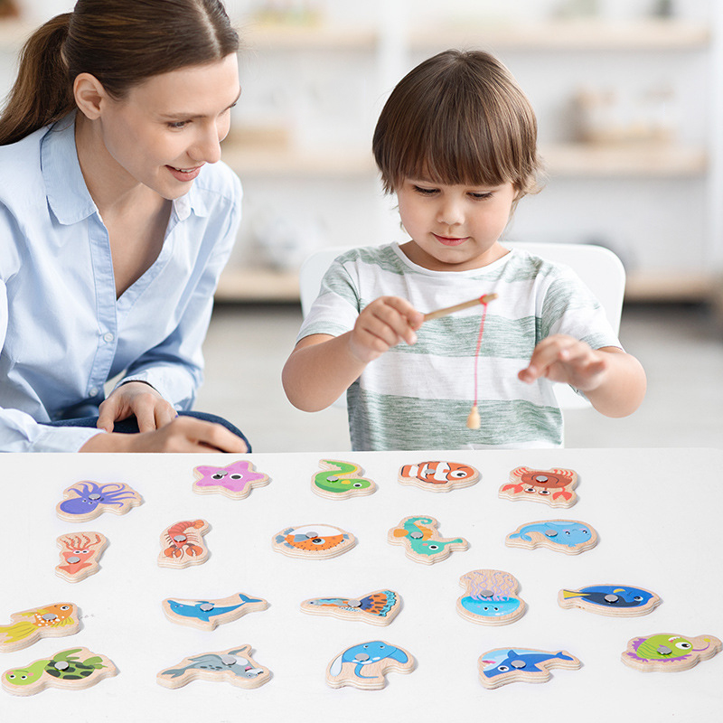 Деревянные магнитные игрушки д – обзор и цена Fishing Equipment For Kids