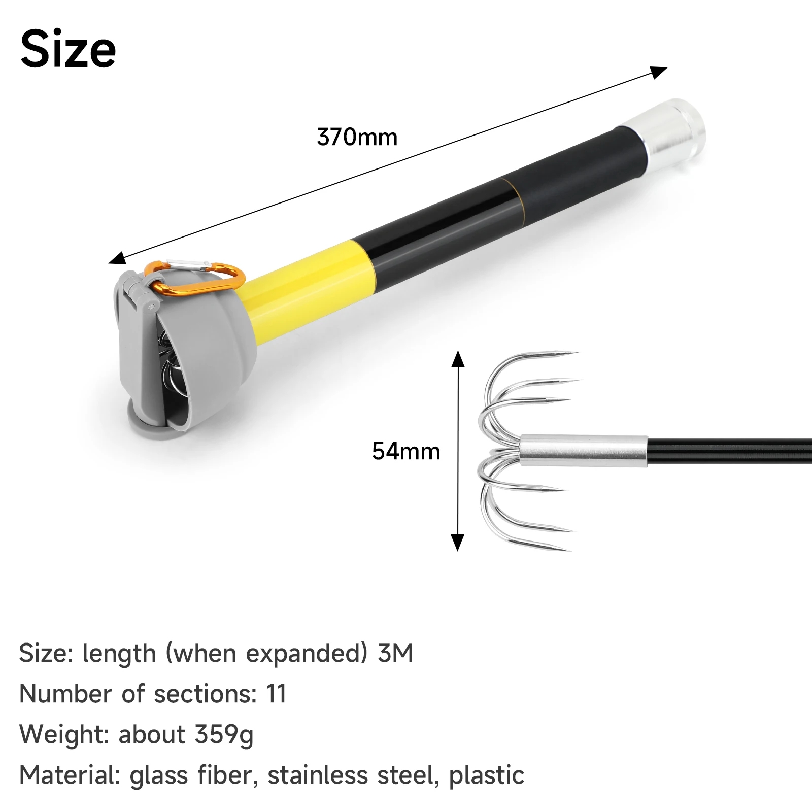 SANLIKE 7-когтевой крючок для  – обзор и цена Carbon Fishing Rod