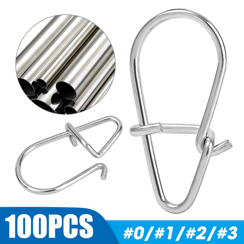 100 шт. застежек-карабинов из  – обзор и цена Fishing Equipment Tools